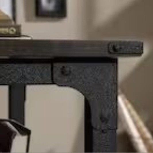 Sauder Carbon Oak 48 in. Rectangular Desk