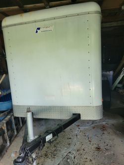 5x8 cargo trailer with ladder racks