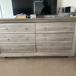 Dresser And Mirror + Free Queen Bed