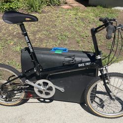 Pocket Rocket Bike Friday Foldable travel bike with suitcase Original Price $2500 