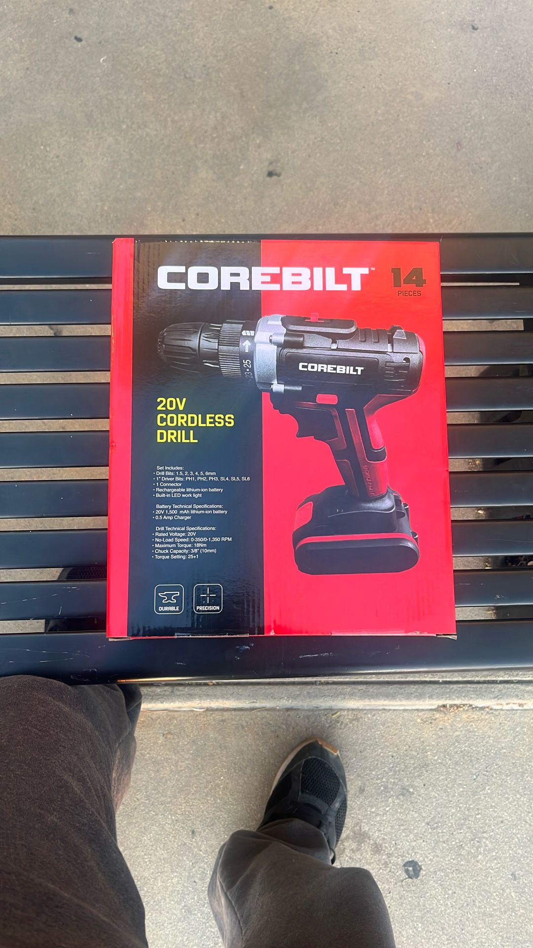 COREBILT 14 PIECE CORDLESS DRILL