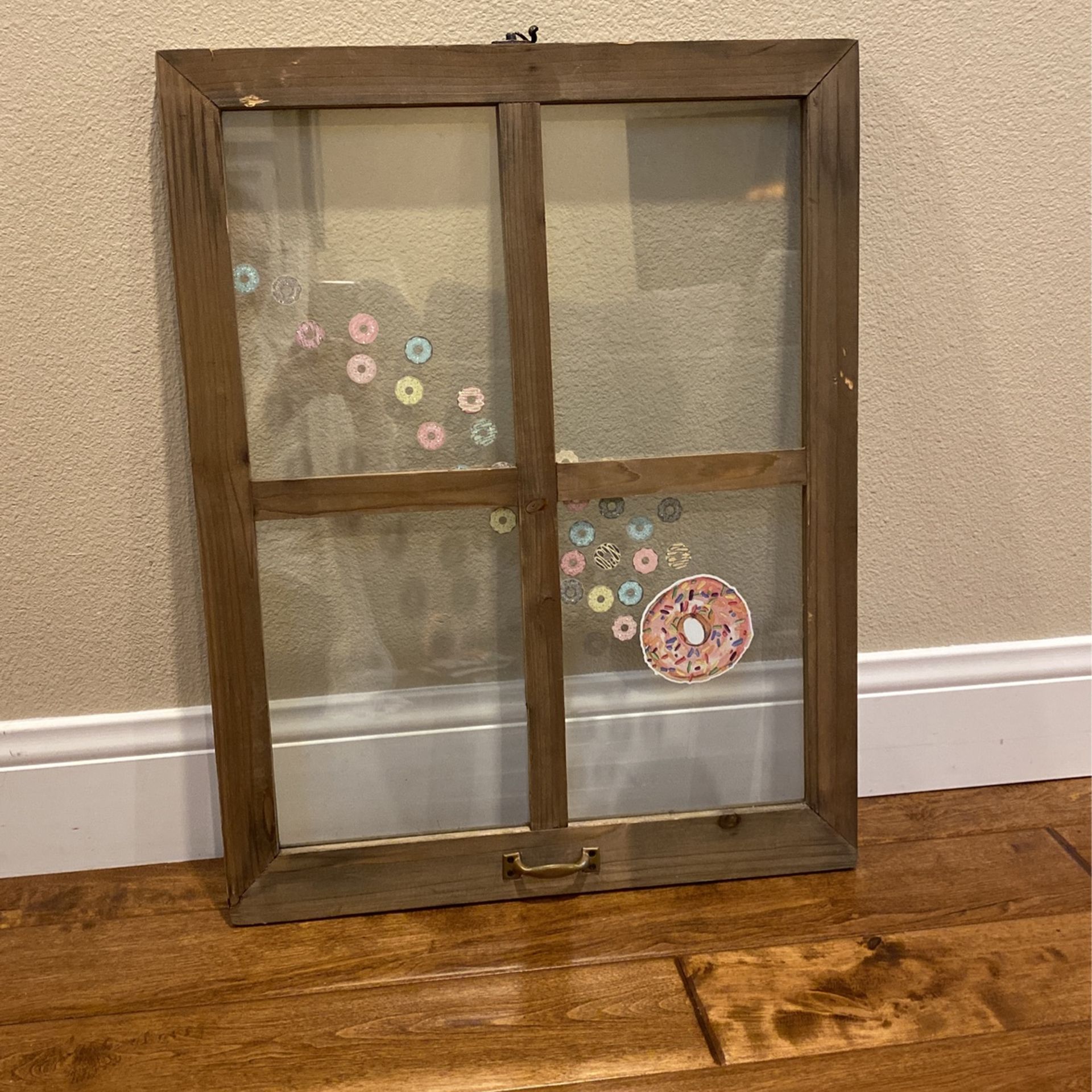 Donut Comet Art Antique Window