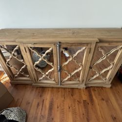 Wooden Mirrored Cabinet