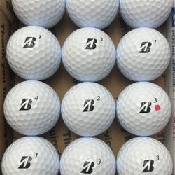12 Bridgestone E6 Golf Balls 5/4a Lot D192