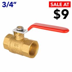 3/4 in. FIP x 3/4 in. FIP Full Port Lead Free Brass Ball Valve