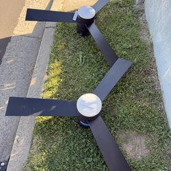 outdoor ceiling fans gently used condition $40 for both!!