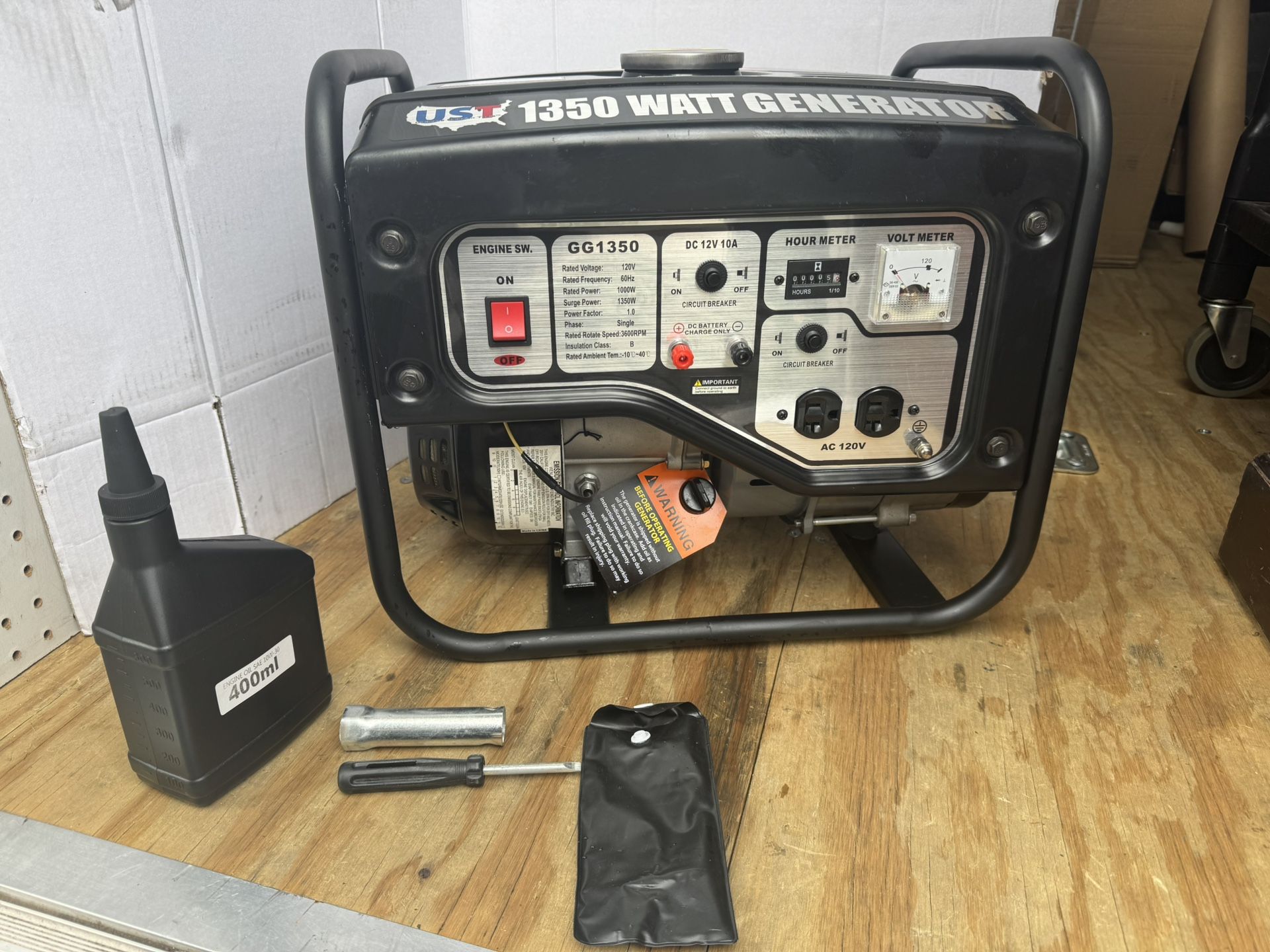 Generator 1350 Watts New 185.00