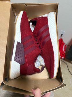 Size 12 - Adidas NMD R2 Collegiate Burgundy White