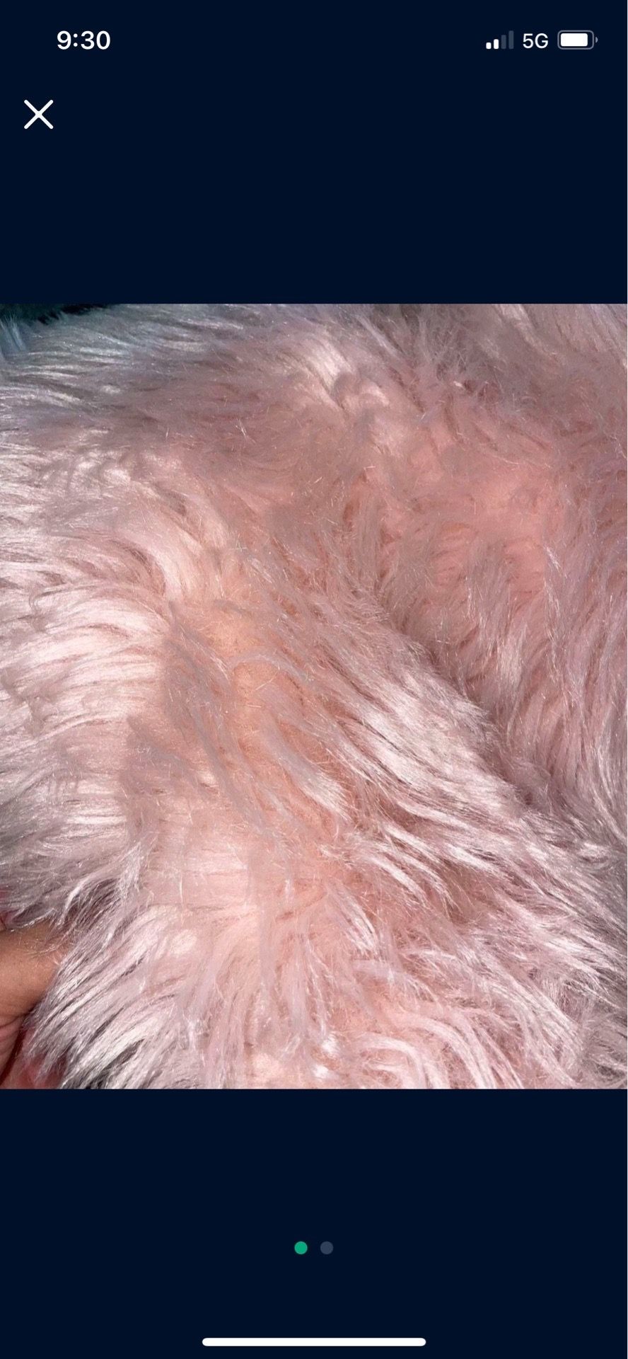 Brand New Faux Fur Pink Rug 4x6