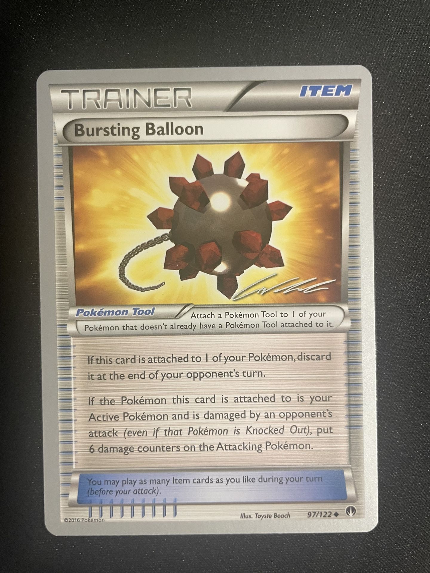 Pokemon Card- Bursting Balloon- Breakpoint- Uncommon-97