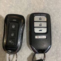 Original Honda Alarm Key And A Automatic Start  Key Fob 