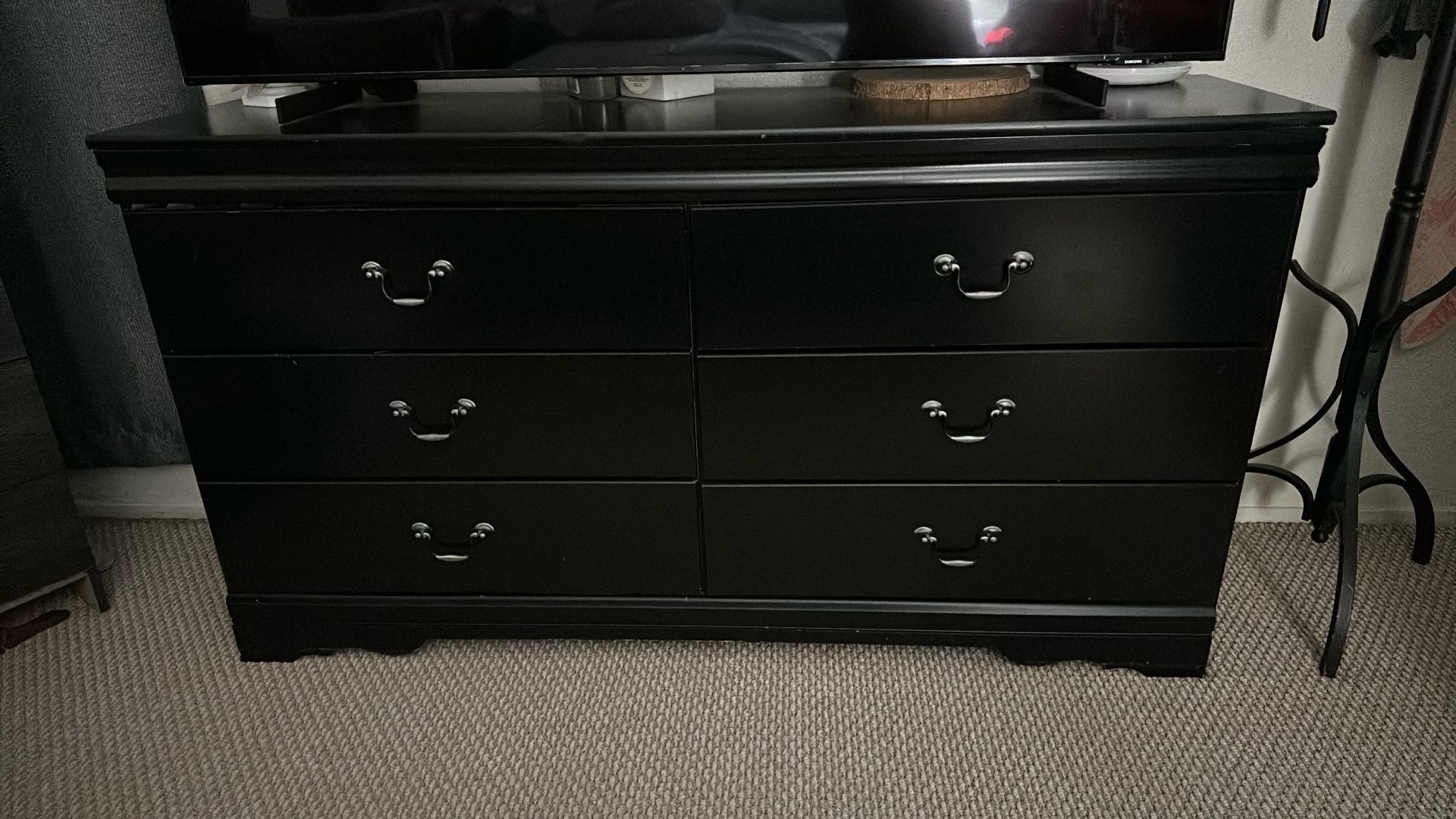 Black Dresser with mirror
