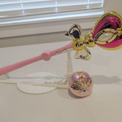 Sailor Moon Heart Moon Rod and Crystal Star  Set