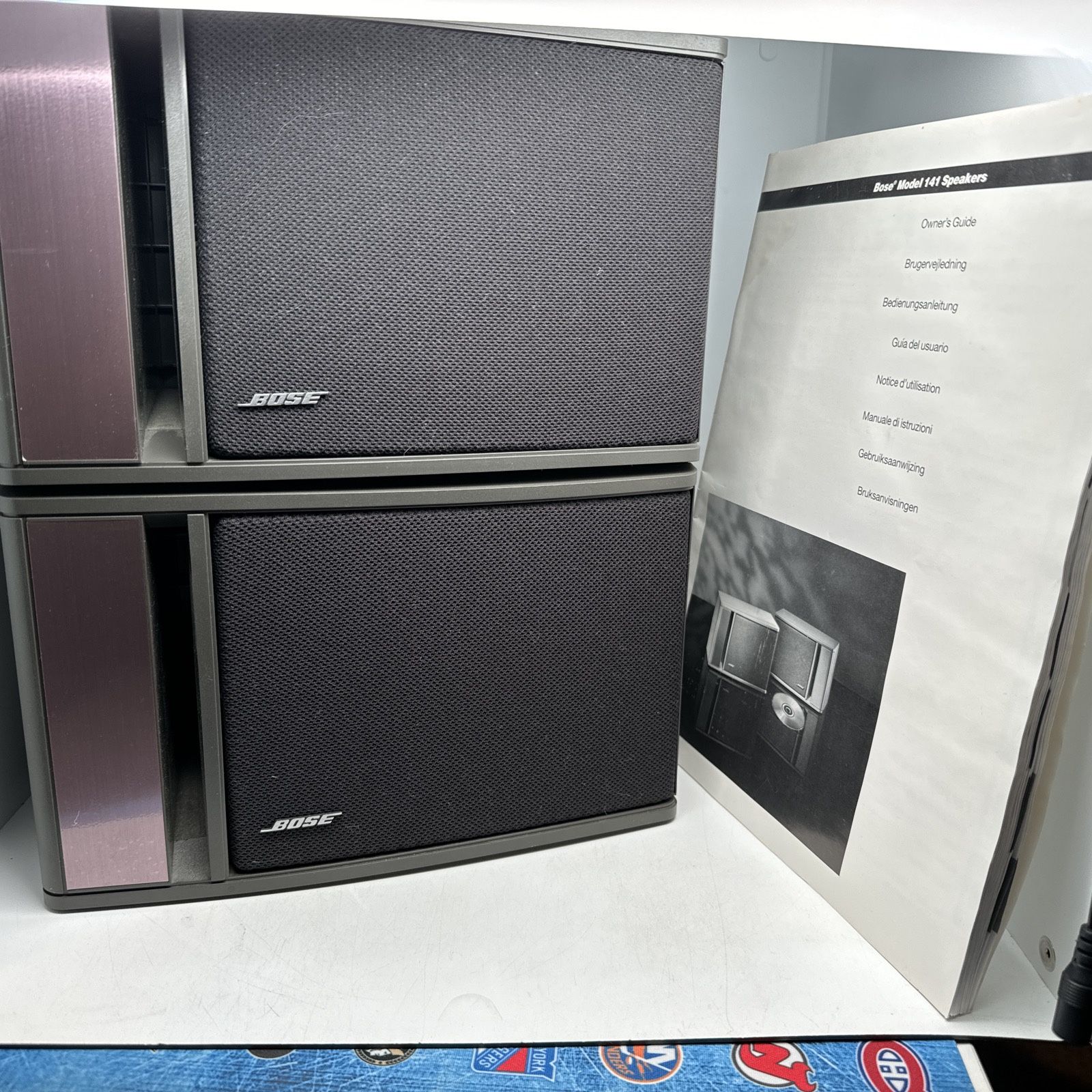 BOSE Model 141 40W Full Range Bookshelf Home Stereo Speakers (4)Tested Crisp Sound
