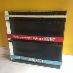Vintage Cigarette Advertising Display Rack