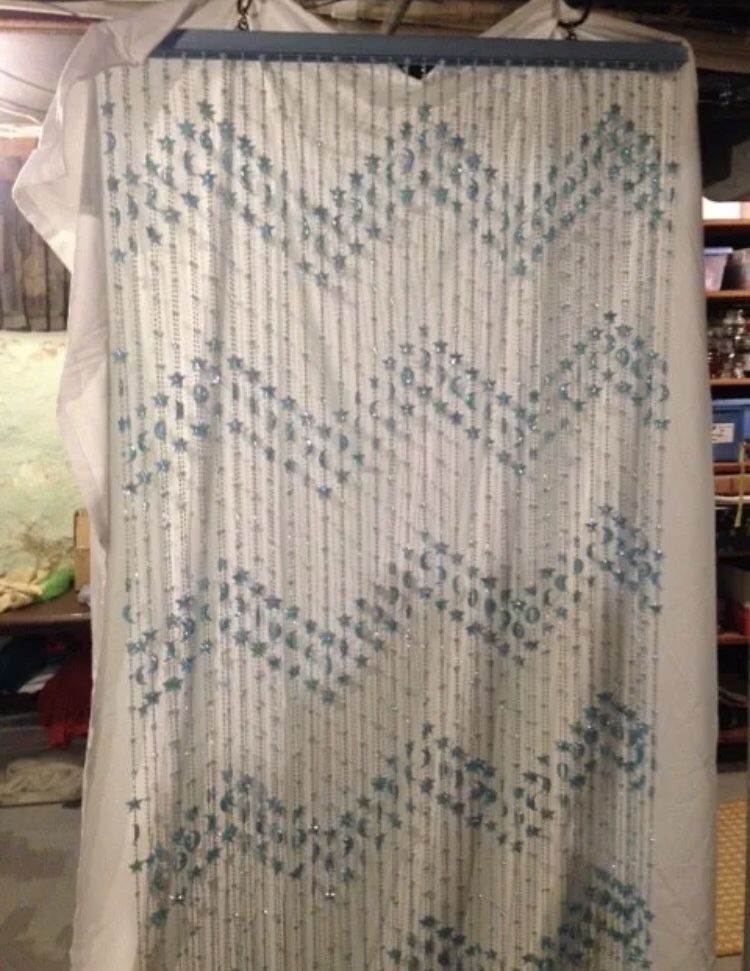 Moon & Star Beaded Curtain (Glow in the Dark)