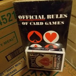 Official Rules Of Card Games Includes Deck Cards-$5.00