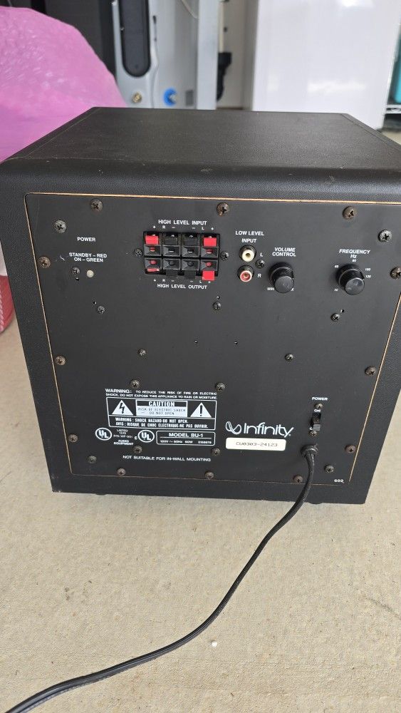 Infinity BU-1 Powered Sub Woofer