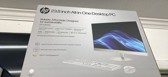 Hp 23.8” all in one desktop!! Financing available!!