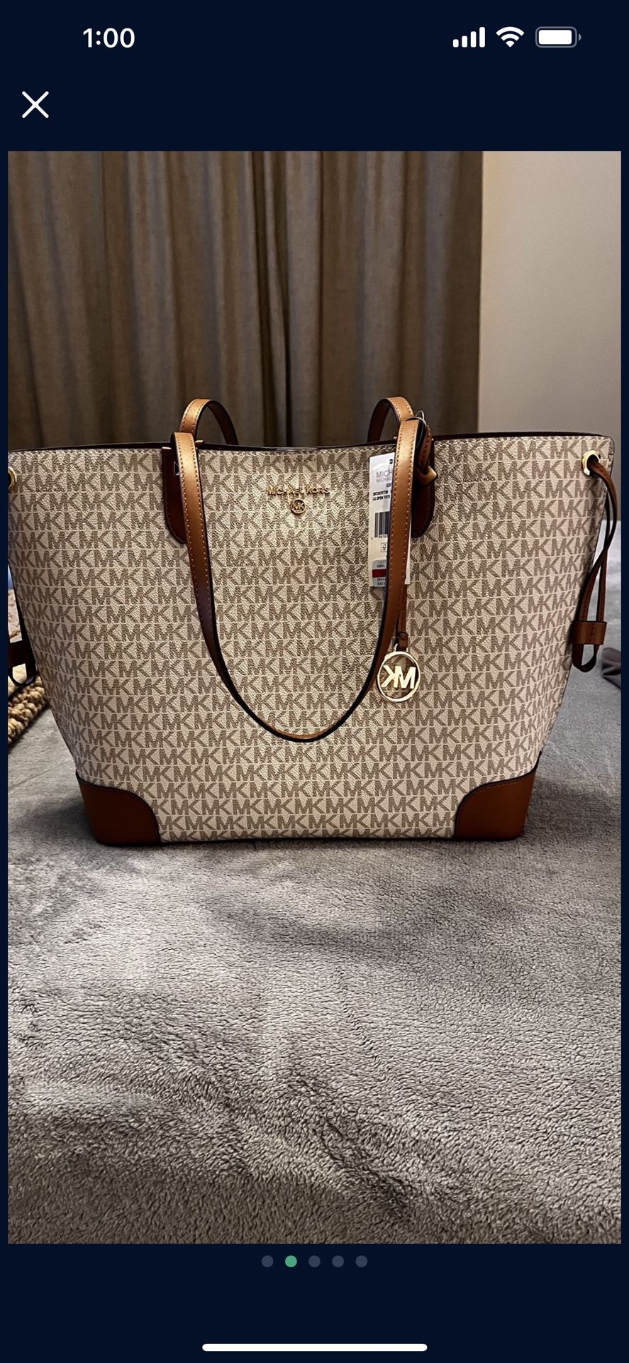 Micheal Kors Handbag With Removable Pouch