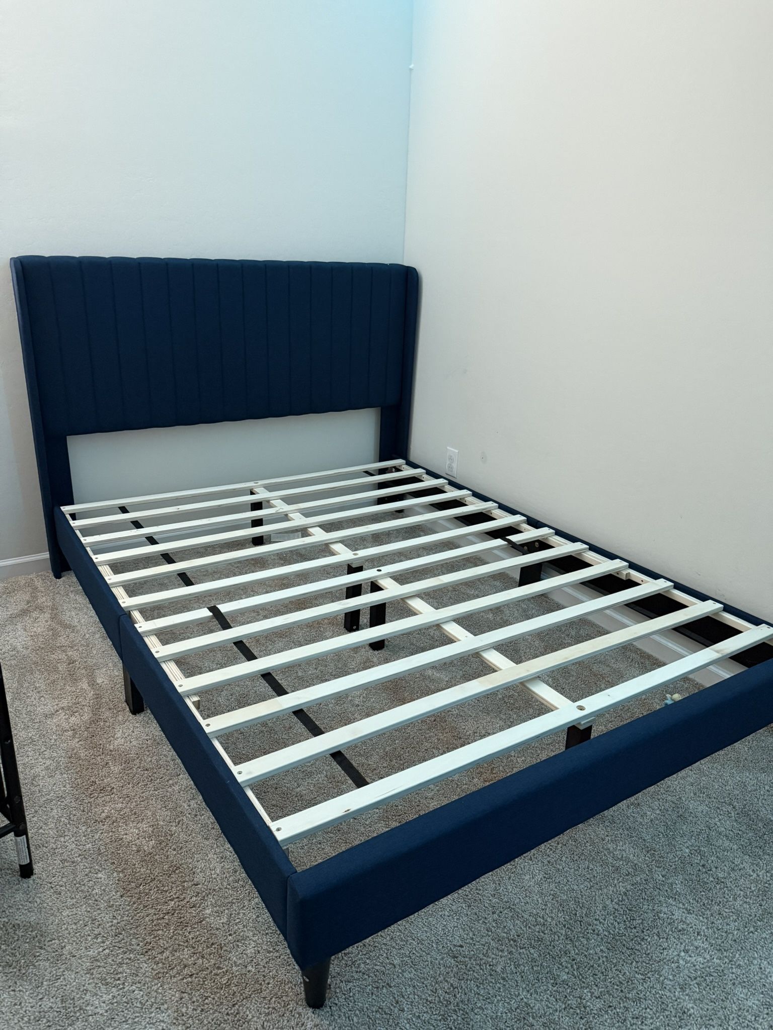 queen bed frame and mattress