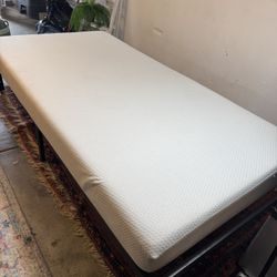 TWIN BED WITH MATTRESSES AND FRAME 