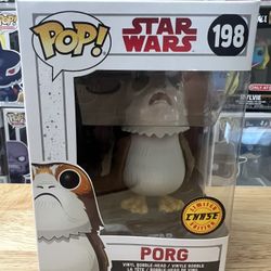 CHASE LIMITED EDITION VAULTED Porg Funko Pop Bobblehead #198 Star Wars Disney LE