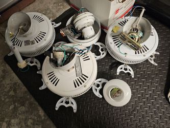 Lot of 4 ceiling fans - all working - sold as-is