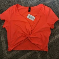 Windsor Orange Crop Top
