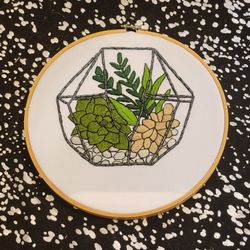 Succulent Embroidery 