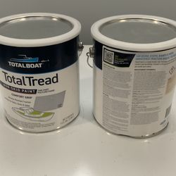 TotalBoat TotalTread Non-Skid Deck Paint, Marine-Grade Anti-Slip Traction Coating for Boats, Two for Price of One-Grey