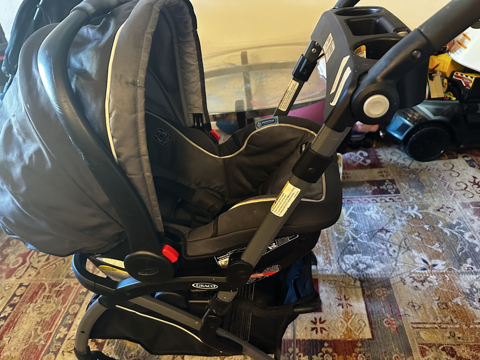 Car Seat And Stroller Holder Garcgo