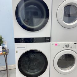 Front-loader washing machine, 4.5 cubic feet and gas dryer