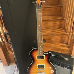 Custom Les Paul W/ Hardshell Case, Fender Amp
