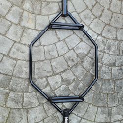 trap Deadlift bar n weights 💪