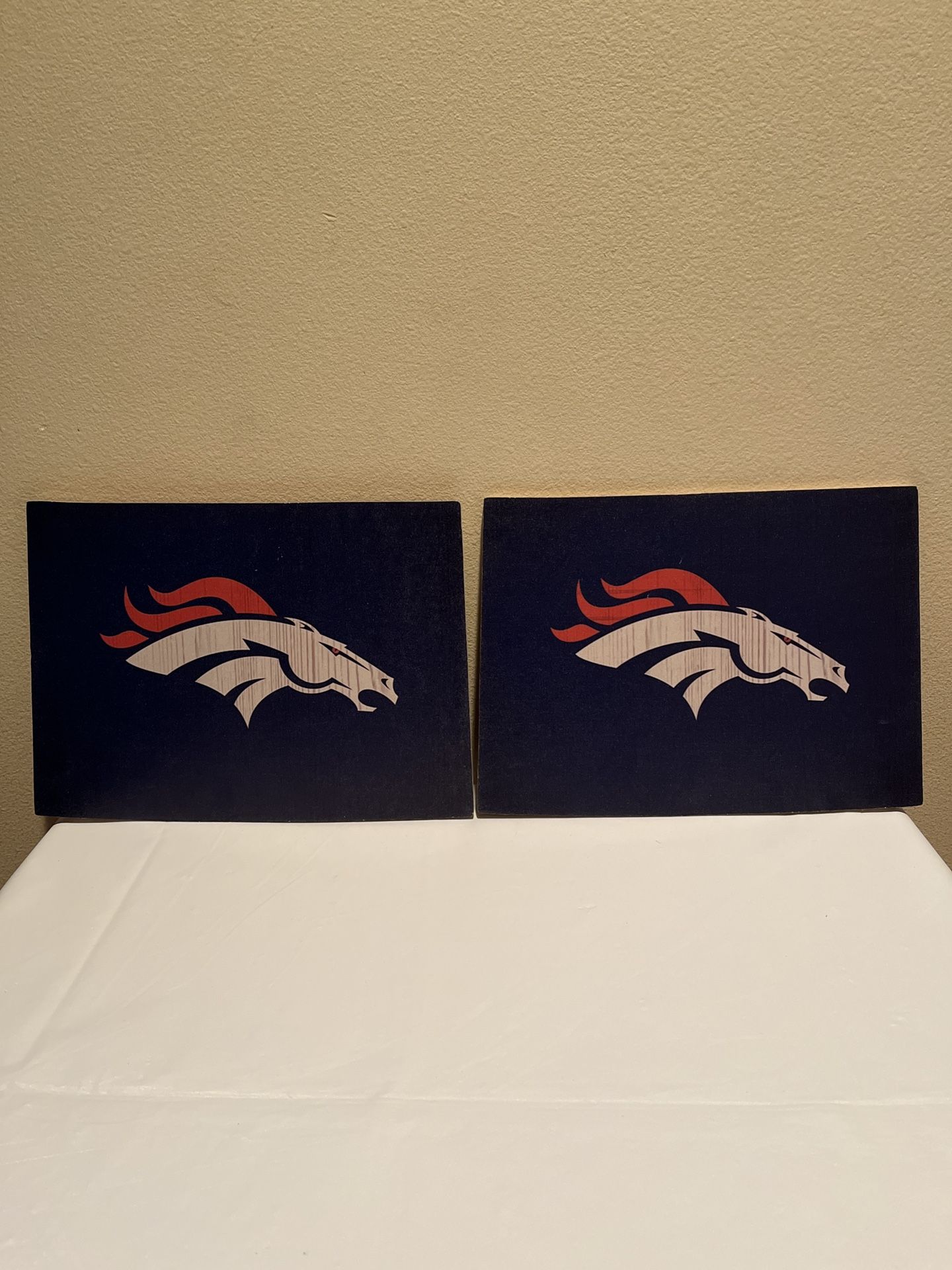 NFL Denver Broncos Wood Wall Art 12” x 9”
