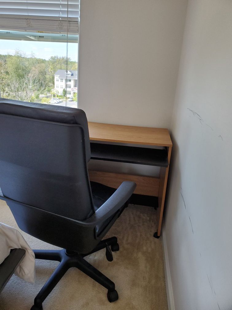 Desk and Office chair