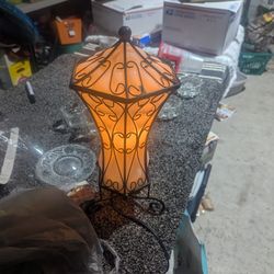 Milk Glass Lamp $30