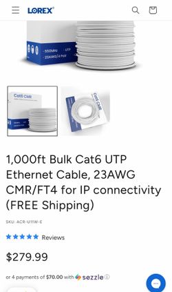 Ethernet cable Cat6