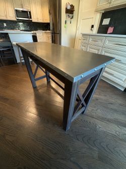 Metal Top Console Table / Sofa Table – Heavy Duty – Excellent Condition