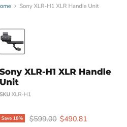 SONY XLR-H1 XLR HANDLE UNIT