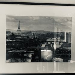 Framed B+W Print of Paris, 1920s
