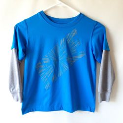 Nike boys blue/gray long sleeve activewear top size 7