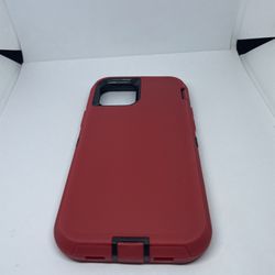 For iPhone 12 / 12 Pro Red Hard Case Cover Protector 