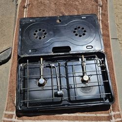 Portable Dual Stove Burner With Air Cover
