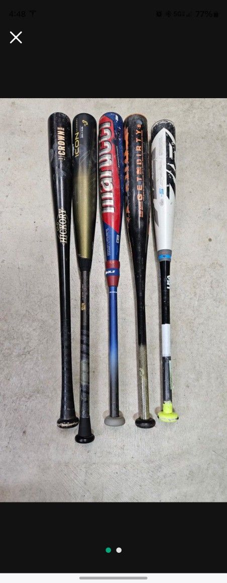 BBCOR, USA, USSSA and Wood Bats