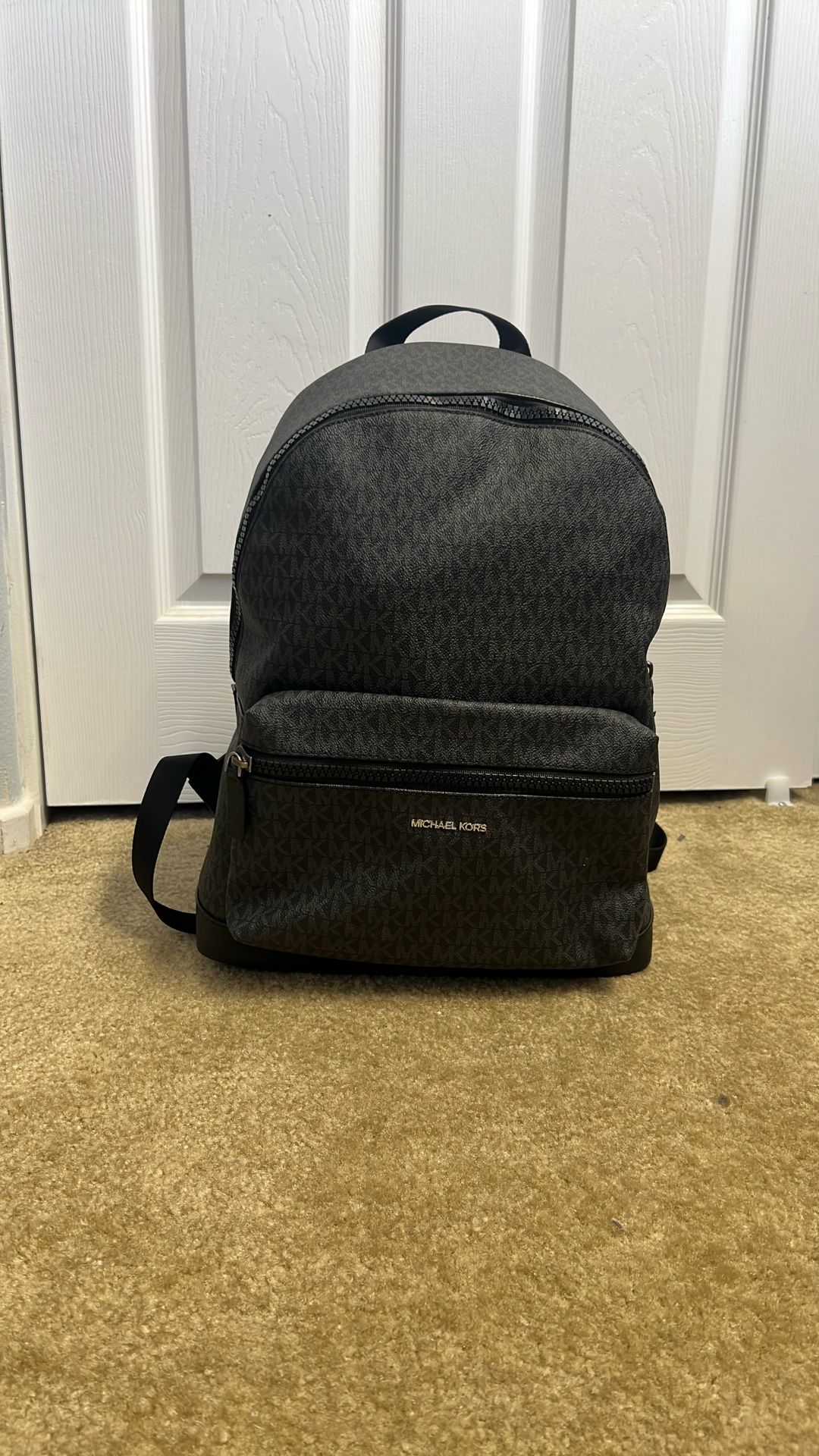 Michael Kors Cooper Backpack Mens Black Monogram New