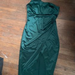 Emerald One Strap Dress