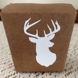 50 deer themed favor boxes
