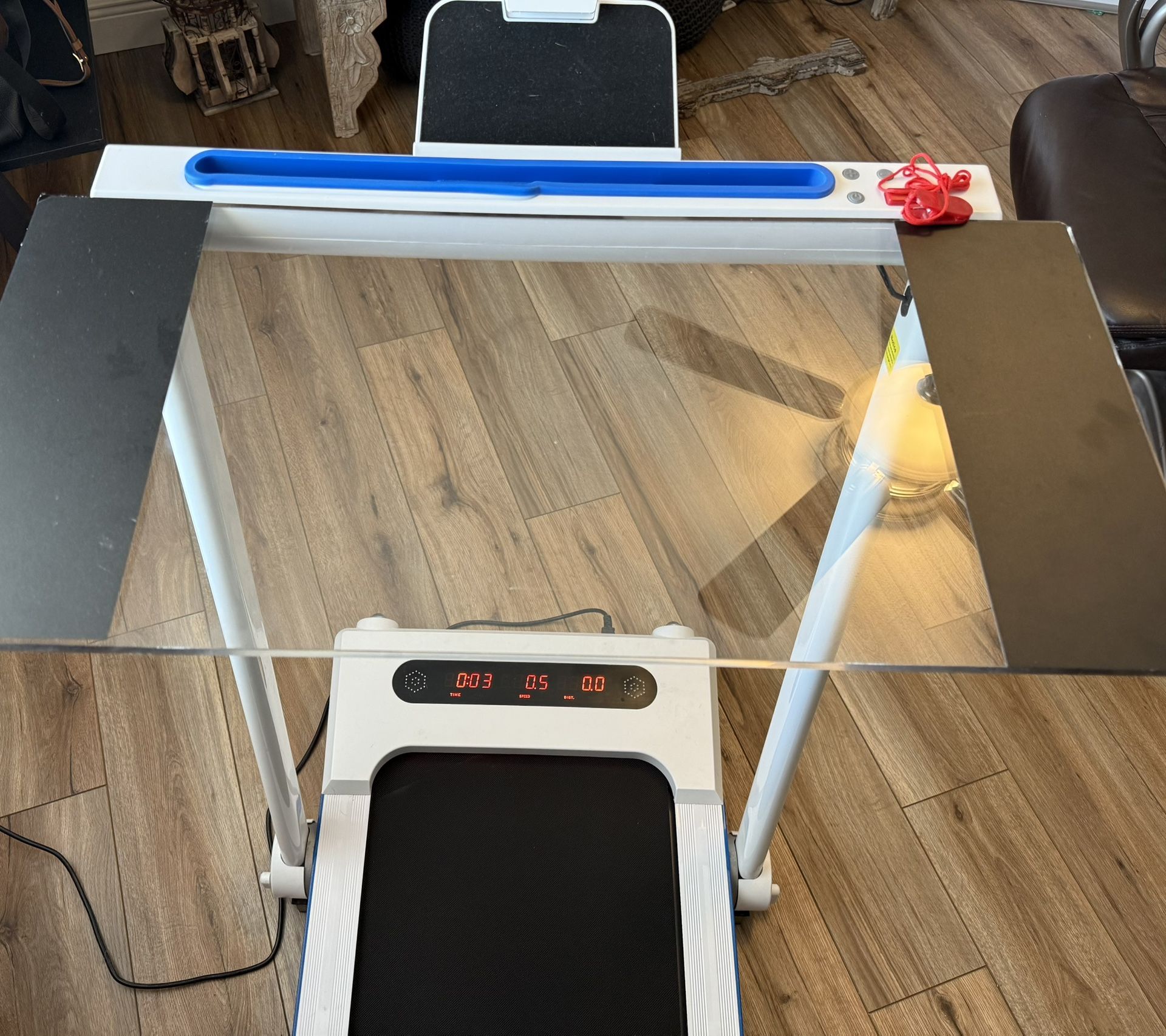 Walking Pad With Desk Top And Phone Holder